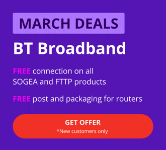 BT business broadband March offer.