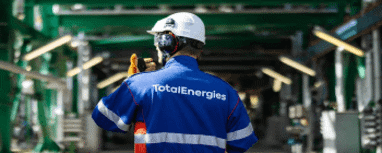 totalenergies employee at power station.